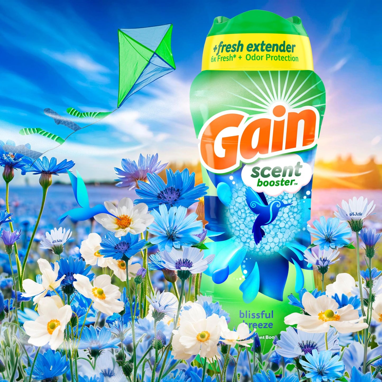Gain In-Wash Laundry Scent Booster, Blissful Breeze Scent, 24.0 OZ, Fresh Extender + Odor Protection