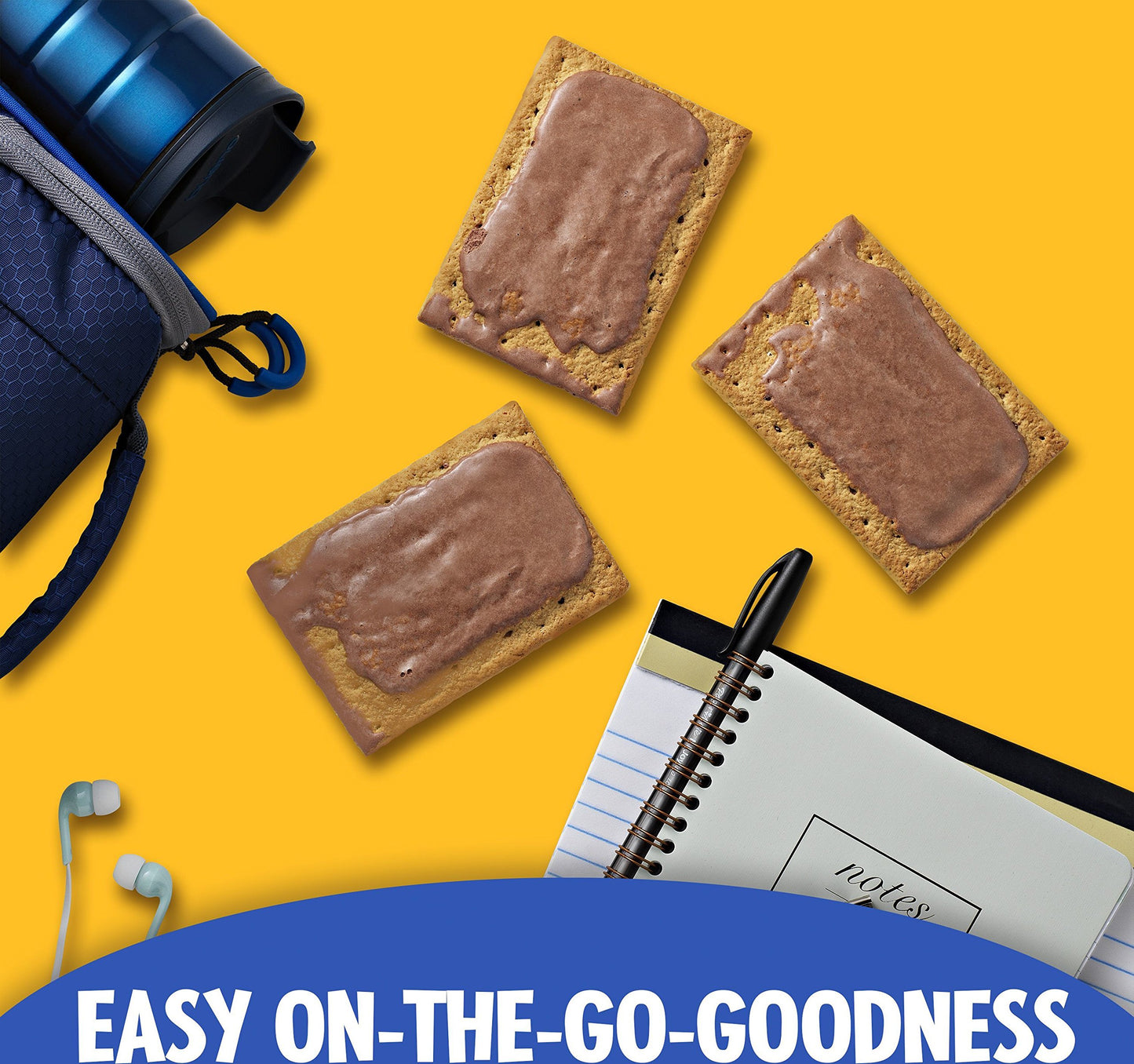 Pop-Tarts Breakfast Toaster Pastries, Frosted S'mores Flavored, 22 oz, 12 count(Pack of 12)
