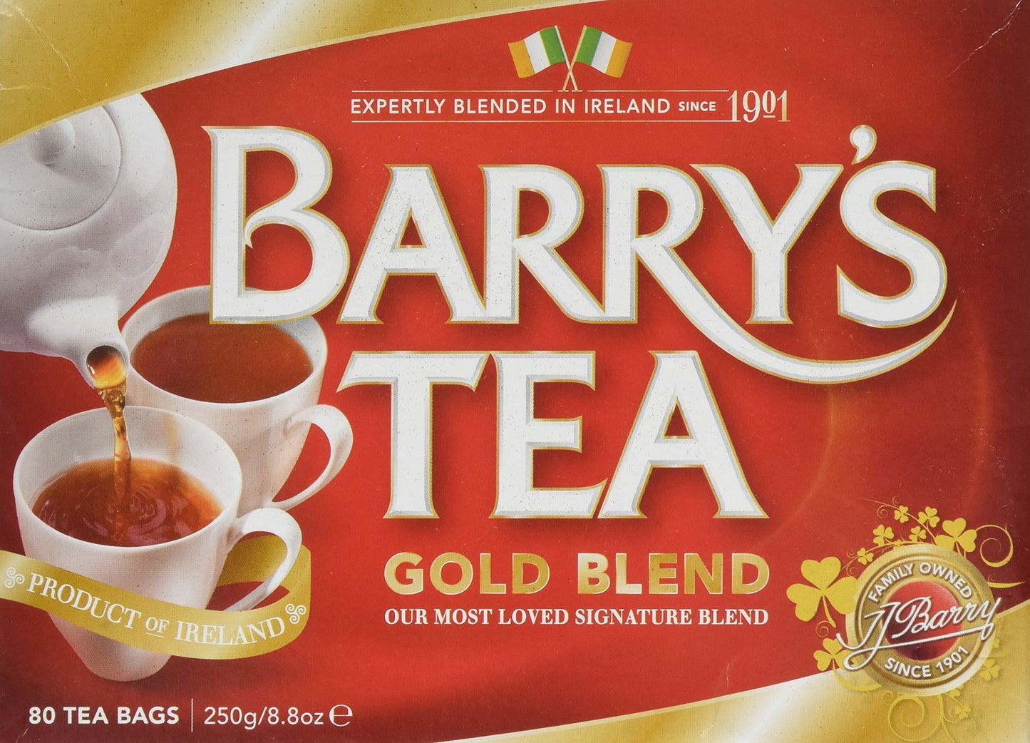 Barry's Tea Gold Blend Bags, 80 Count
