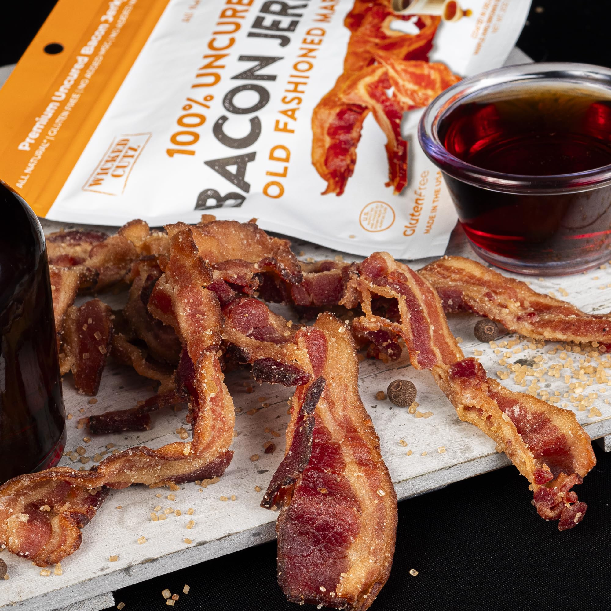Bacon Jerky Variety Pack | 5 Flavors & Up to 24g Protein Per Bag | Fully Cooked, Bold Flavors, Exceptionally Tender, High Protein Carnivore Snacks |