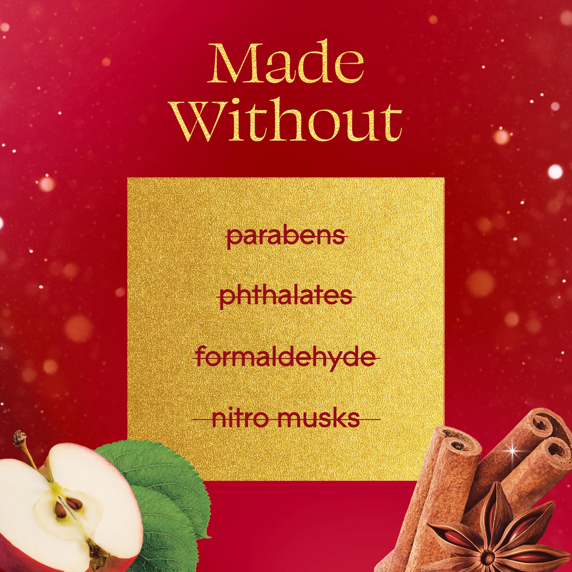 Glade PlugIns Scented Oil 2 Refills, Air Freshener, Warm Apple & Spices, 1.34 fl oz, Pack of 2