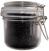 Gourmet Himalayan & Hawaiian Black Lava Sea Salt Gift Set (Ground Fine - 8oz Each) in Reusable Airtight 8oz Chefs Spice Jars - Kosher and non-GMO