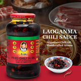 Lao Gan Ma Fried Chili in Oil - 730g (25.75 oz) | Authentic Chinese Chili Crisp | Spicy & Savory Condiment for Noodles, Rice, Stir-Fries & More |