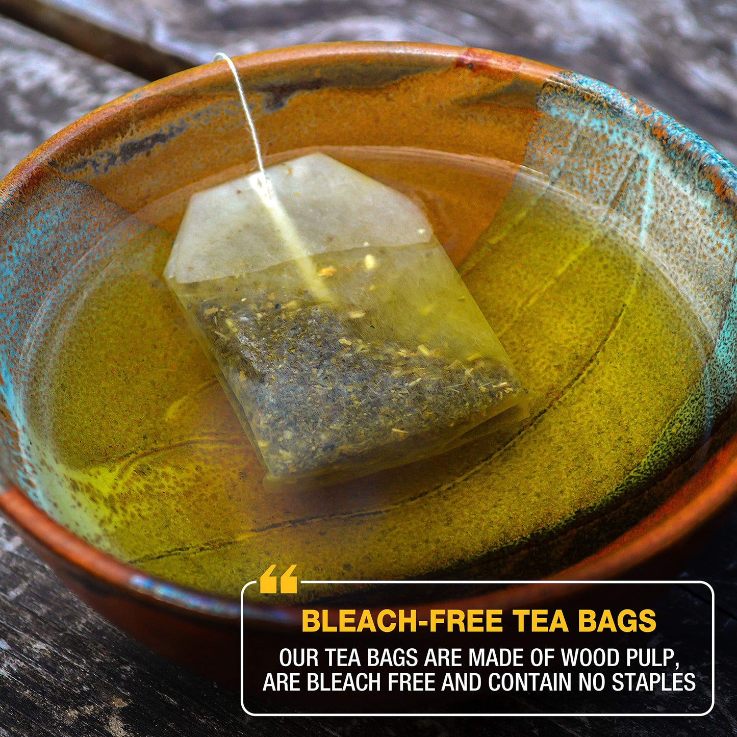Tipson Organic Matcha Green Tea - Honey Lemon Flavor - 25 Foil Enveloped Double Chambered Bags - Keto/Paleo