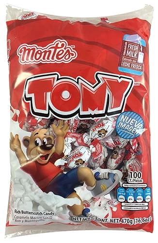 Tomy Rich Butterscotch Candy 100pcs (Net Weight 16.6oz)
