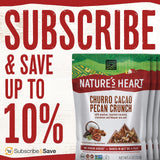 Nature’s Heart | Healthy Mixed Nuts Snack | Keto, Gluten Free, Vegan, Low Carb, Paleo | Ethically Sourced | Churro Cacao Pecan Crunch (Pack of 3)
