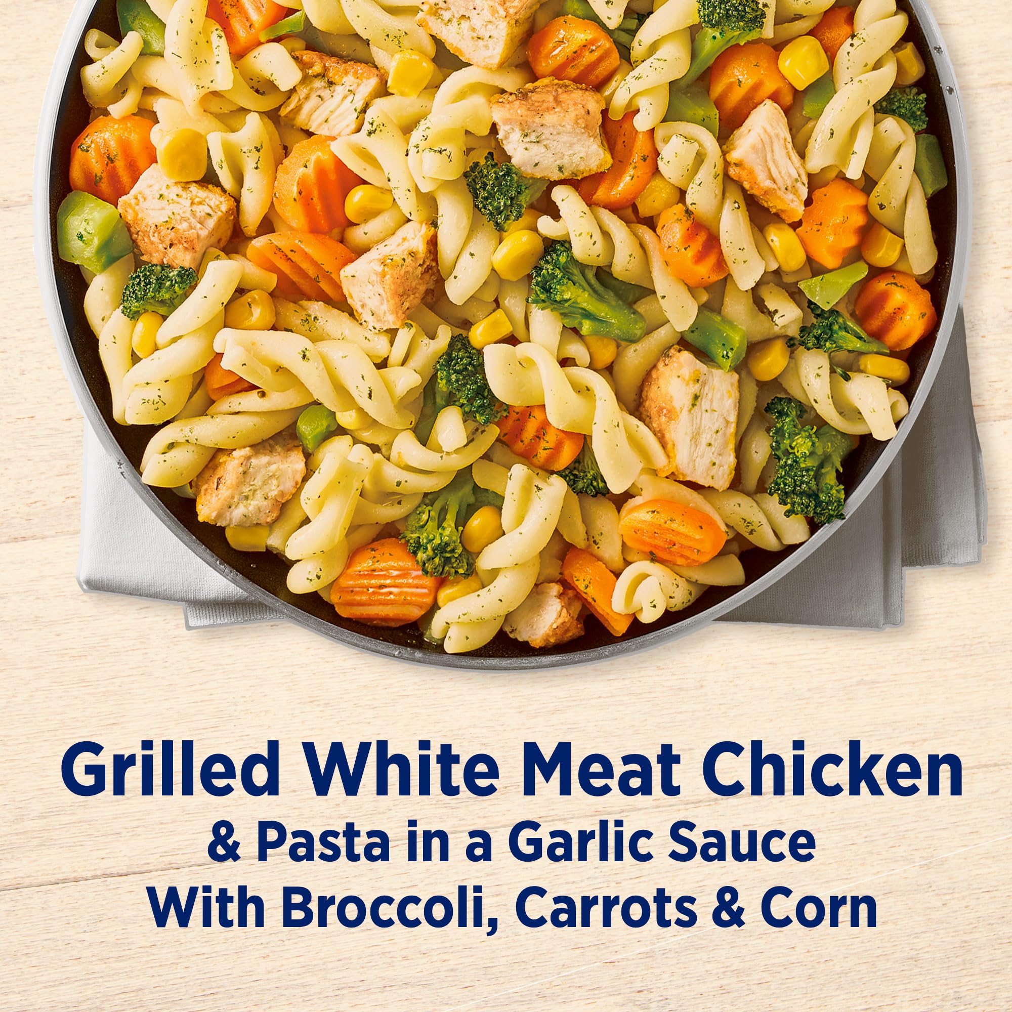 Birds Eye Voila! Garlic Chicken Frozen Dinner, Easy-to-Prepare Frozen Meal for Weeknight Family Meals, 21 OZ Bag