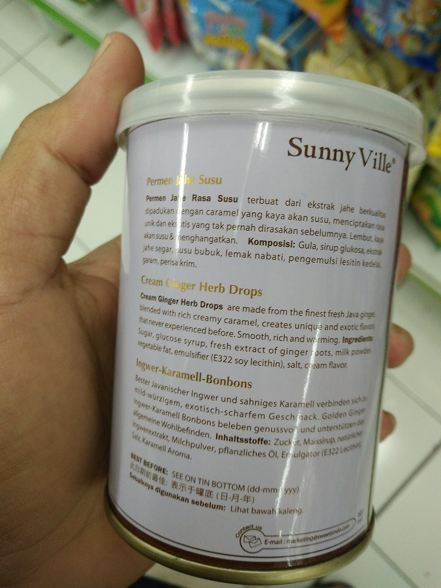 Sunny Ville Golden Ginger Herbs Drops Cream, 150 Gram