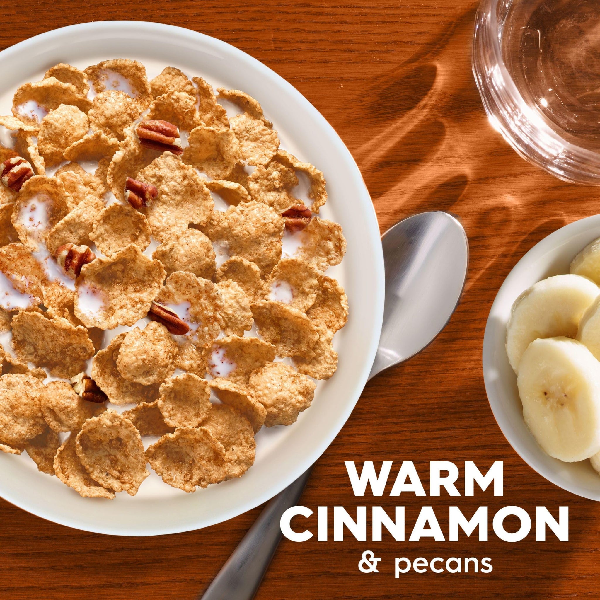 Special K Breakfast Cereal, 11 Vitamins and Minerals, Made with Real Pecans, Family Size, Cinnamon and Pecan, 18.4oz Box (1 Box)