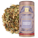 Teabloom Digestive Comfort Loose Leaf Herbal Tea with Chamomile, Fennel & Ginger | Caffeine-Free Soothing Botanical Blend | Canister Makes 35-50 Cups