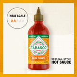 TABASCO Brand Salsa Picante, Vibrant & Mild Hot Sauce, Easy-to-Squeeze Bottle, Thicker Mexican Style with Authentic Peppers, Garlic & Spices, Great on