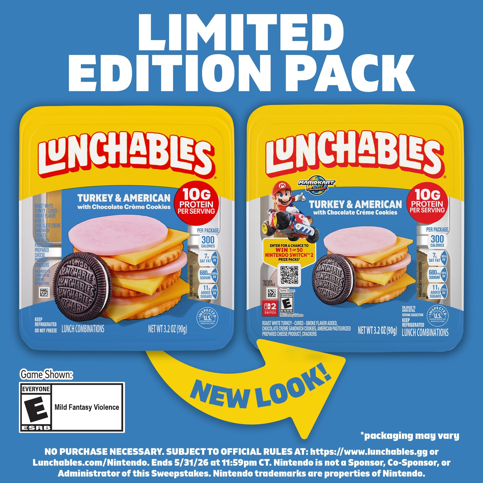 Lunchables Turkey & American with Chocolate Creme Cookies, 3.2 oz Pack