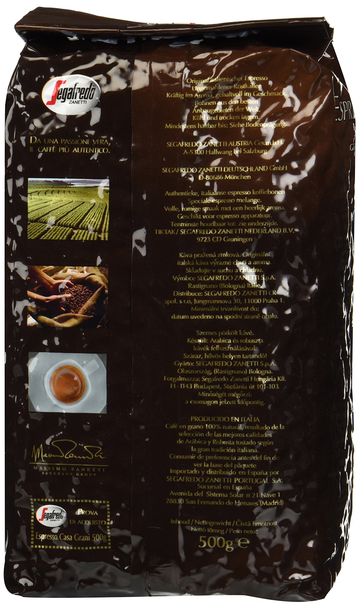 Jacobs Espresso Auslese Whole Beans 17.6oz/500g 2 Packs