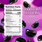 Black Licorice Jelly Beans | 1-Pound Bag | Black Jelly Beans for Holiday Buffets, Gifting, and Dessert Decorating | Old Fashioned Candy | Licorice