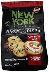 New York Style Bagel Crisps, Cinnamon Raisin, 7.2 Ounce