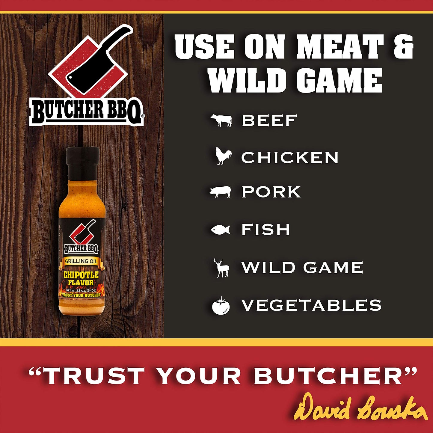 Butcher BBQ Grilling Oil Chipotle,12 oz