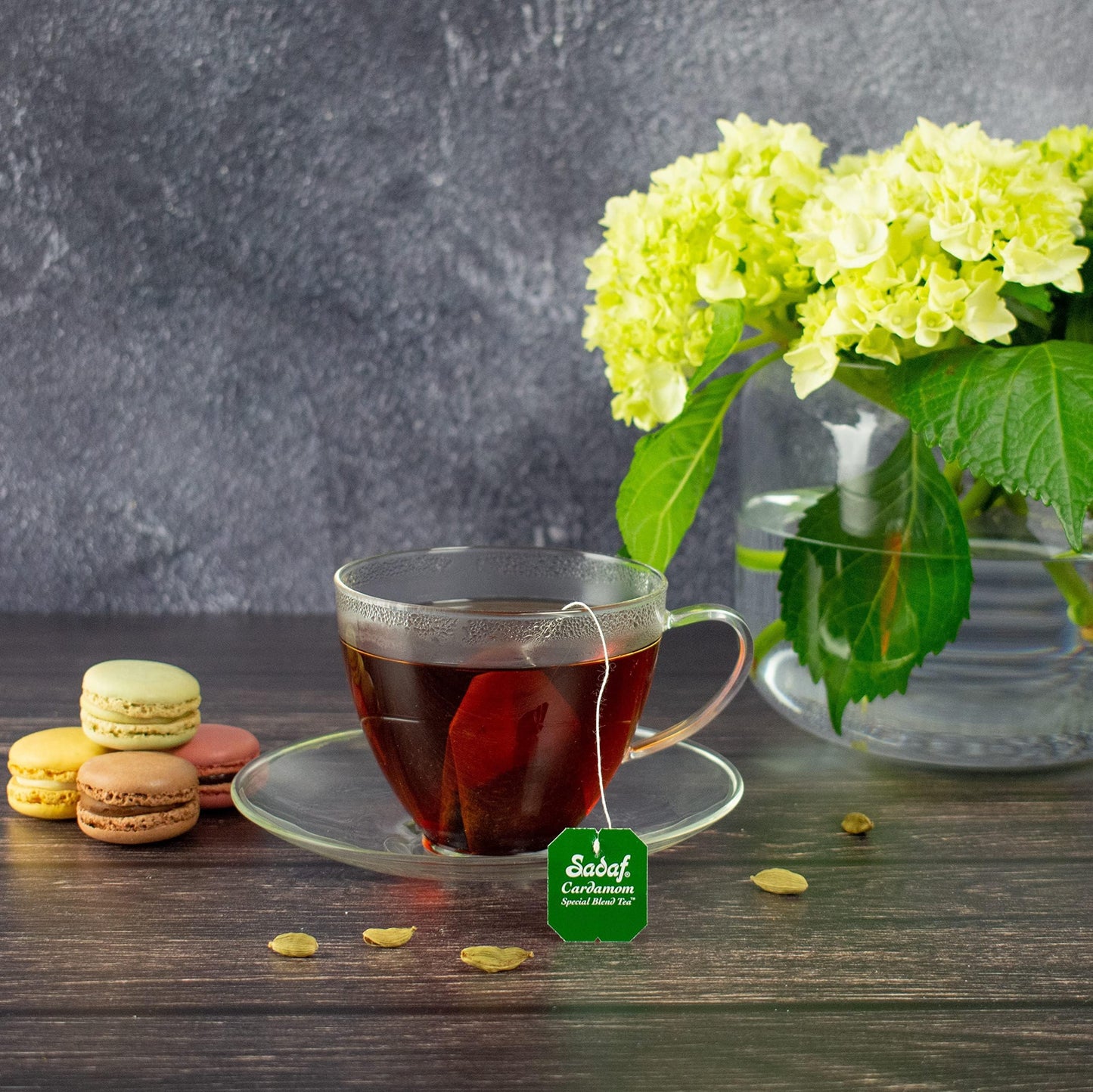Sadaf Special Blend Tea with Cardamom - Loose Leaf Cardamom Tea - Ceylon Black Tea - Quicktea Product harvested in Sri Lanka - 8 Oz Box