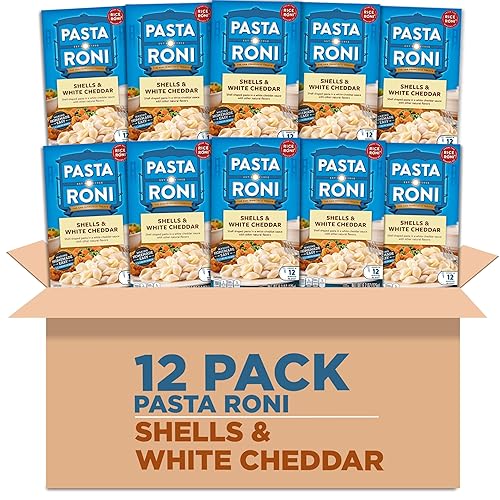 Pasta Roni Shells & White Cheddar Mix 6.2 Fl Oz (Pack of 12)