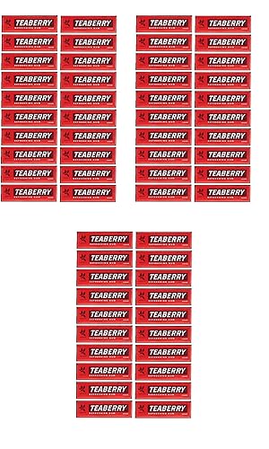 Teaberry Chewing Gum - Classic Retro Nostalgic Yummy Flavor originated by Clark's Finally Back! - Gerrit's Tea Berry Flavor (60 Packs)