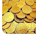 Milk Chocolate Coins Bulk - 2 Pound Pack - 160 Count - Chocolate Gold Coins for Party Favors - Individually Wrapped Gold Candy for Goodie Bags & Party