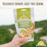 Sunshine Nut Company Whole Roasted Lightly Salted Cashews, Handful of Herbs Flavor, 2 Pack, 7 oz. Each, Gluten Free, Peanut Free and Vegan Individual
