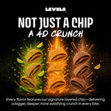 LEVELS 4D Sweet Cinnamon Churro Chips, Nacho Cheese & Chili Lime (12-Pack) by Brent Rivera - Gluten-Free, Non-GMO, Crispy Avocado Oil Chips - Corn