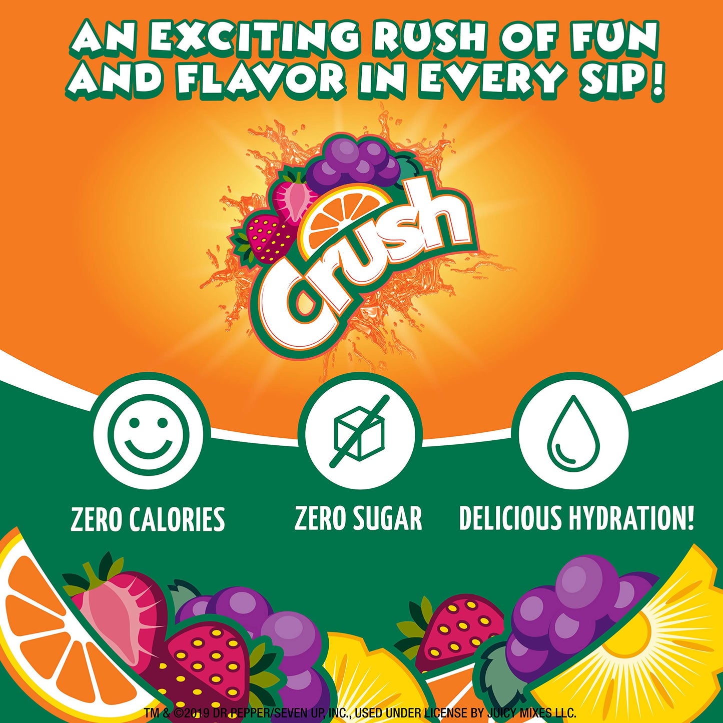 Crush, Variety Pack, Liquid Water Enhancer - New, Better Taste (4 Bottles, Makes 96 Flavored Water Drinks) 1.62 Fl Oz (Pack of 1)