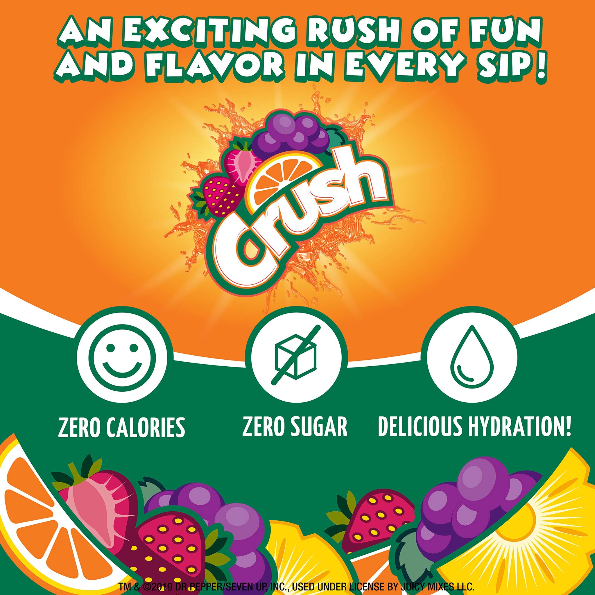 Crush, Variety Pack, Liquid Water Enhancer - New, Better Taste (4 Bottles, Makes 96 Flavored Water Drinks) 1.62 Fl Oz (Pack of 1)