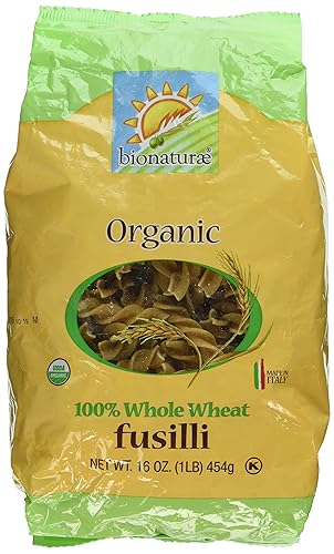 Bionaturae 05608-3pack Bionaturae Fusilli Whole Wheat Pasta - 1 Pound (Pack of 3)