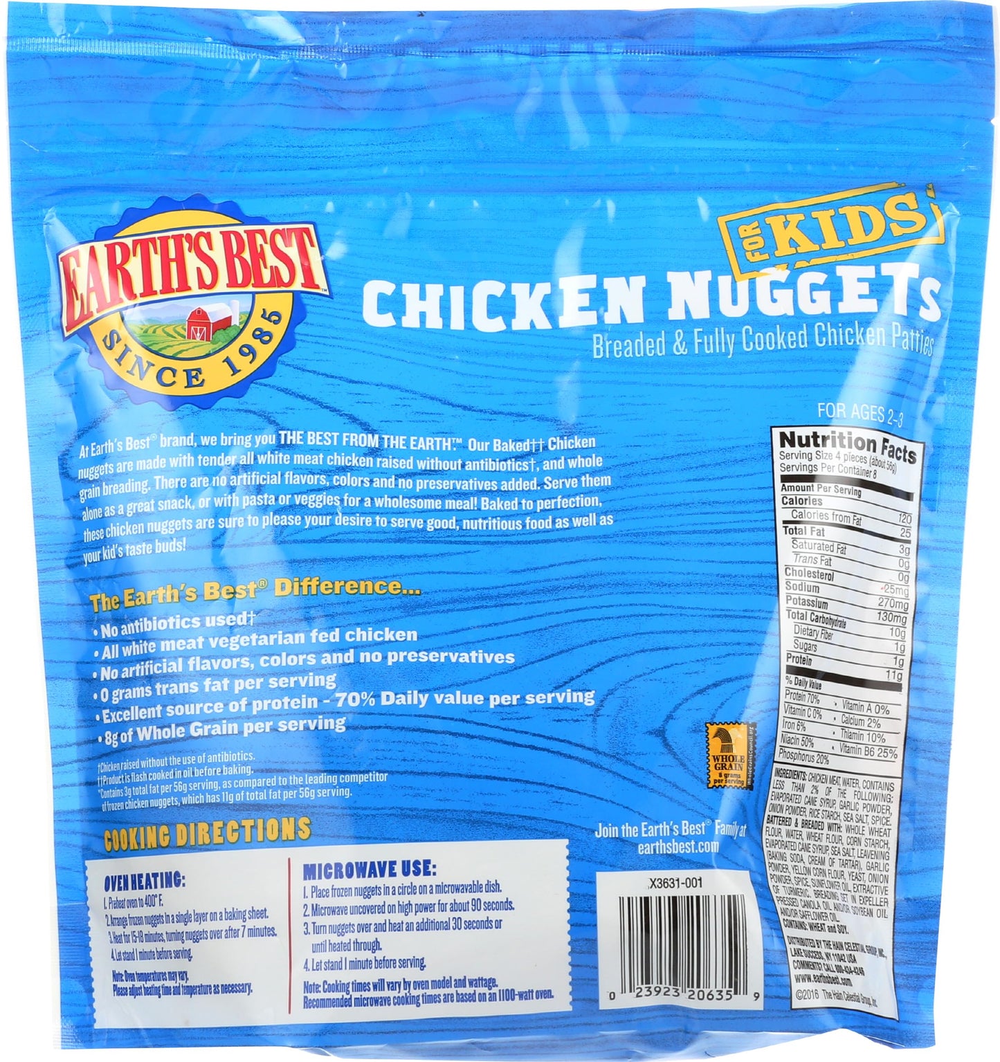 Earth's Best Frozen Chicken Nuggets for Kids, 16 Oz