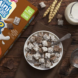 Kellogg's Frosted Mini-Wheats Little Bites, Breakfast Cereal, Chocolate, Good Source of 7 Vitamins and Minerals, Family Pack, 15.9oz Box