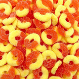 Peach Rings Gummy Candy, Soft and Chewy Snack (1 Pound Bag)