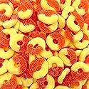 Peach Rings Gummy Candy, Soft and Chewy Snack (1 Pound Bag)