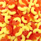 Peach Rings Gummy Candy, Soft and Chewy Snack (1 Pound Bag)