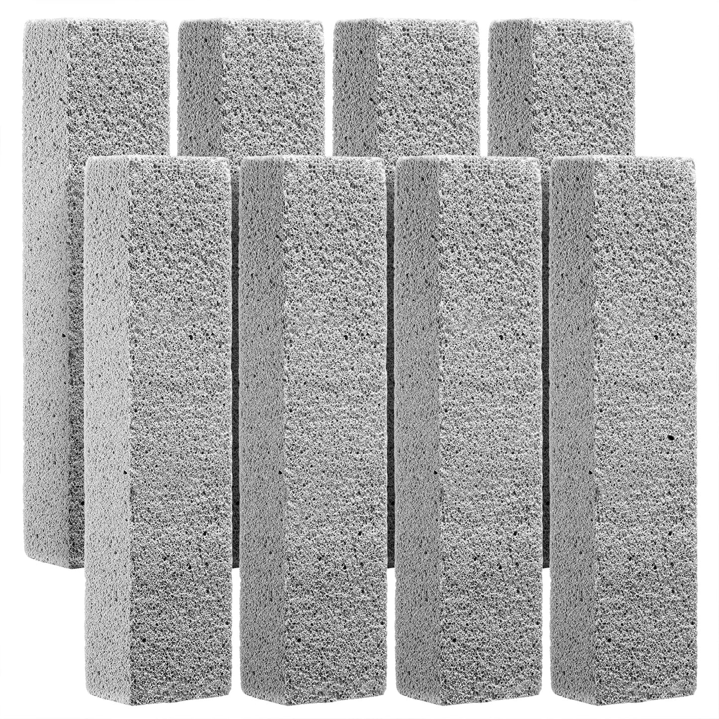 XTIIEED 8 Pack Pumice Stone Toilet Bowl Sticks, Pumice Scouring Bars for Hard Water Rings and Mineral Buildup, Household Cleaning Stones for Toilets