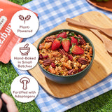 Coconut Caramel Granola with Prebiotics | Natural, Hand-Baked, Reduced Sugar, Rich in Iron | for Breakfast Cereal, Trailmix, Yogurt, Snack Food |