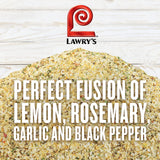 Lawry's Garlic, Rosemary & Lemon Rub, 22 oz - One 22 Ounce Container of Garlic, Lemon and Rosemary Seasoning, Made for Chefs to Use on Chicken, Fish