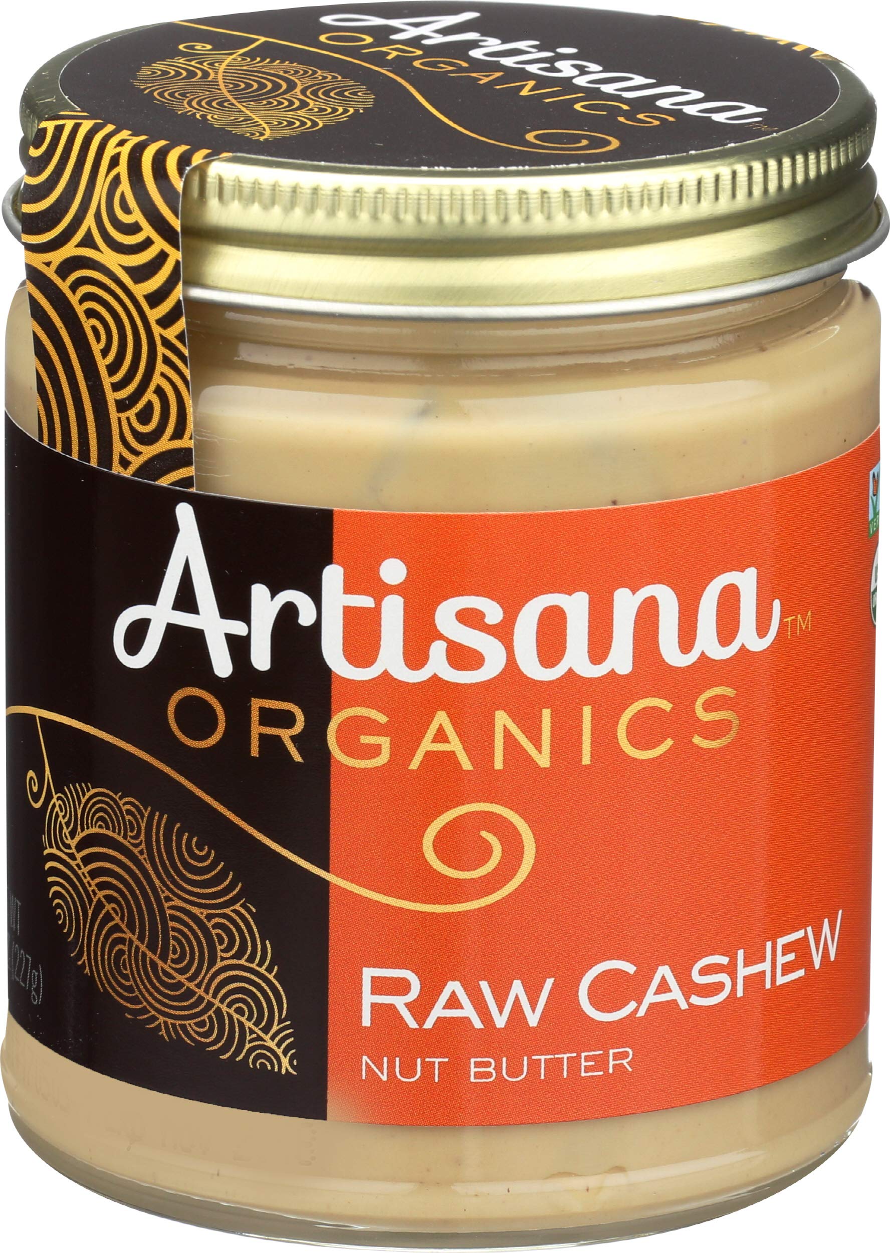 Artisana Organics Raw Cashew Butter - No Sugar Added, Vegan and Paleo Friendly, Non GMO, 9.5oz Jar