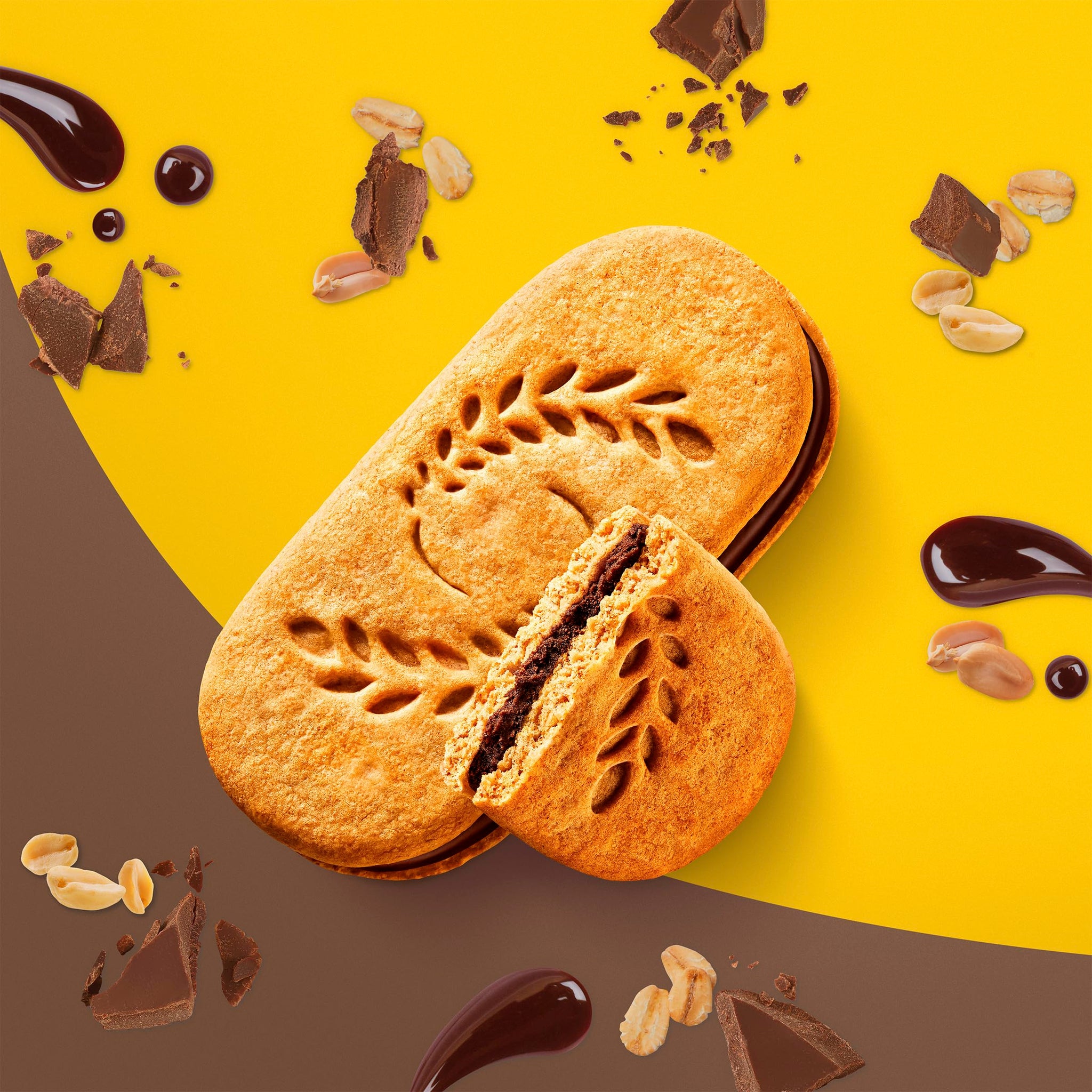 belVita Breakfast Sandwich Dark Chocolate Creme Breakfast Biscuits, Value Pack, 72 Total Packs, 6 Boxes (2 Sandwiches Per Pack)