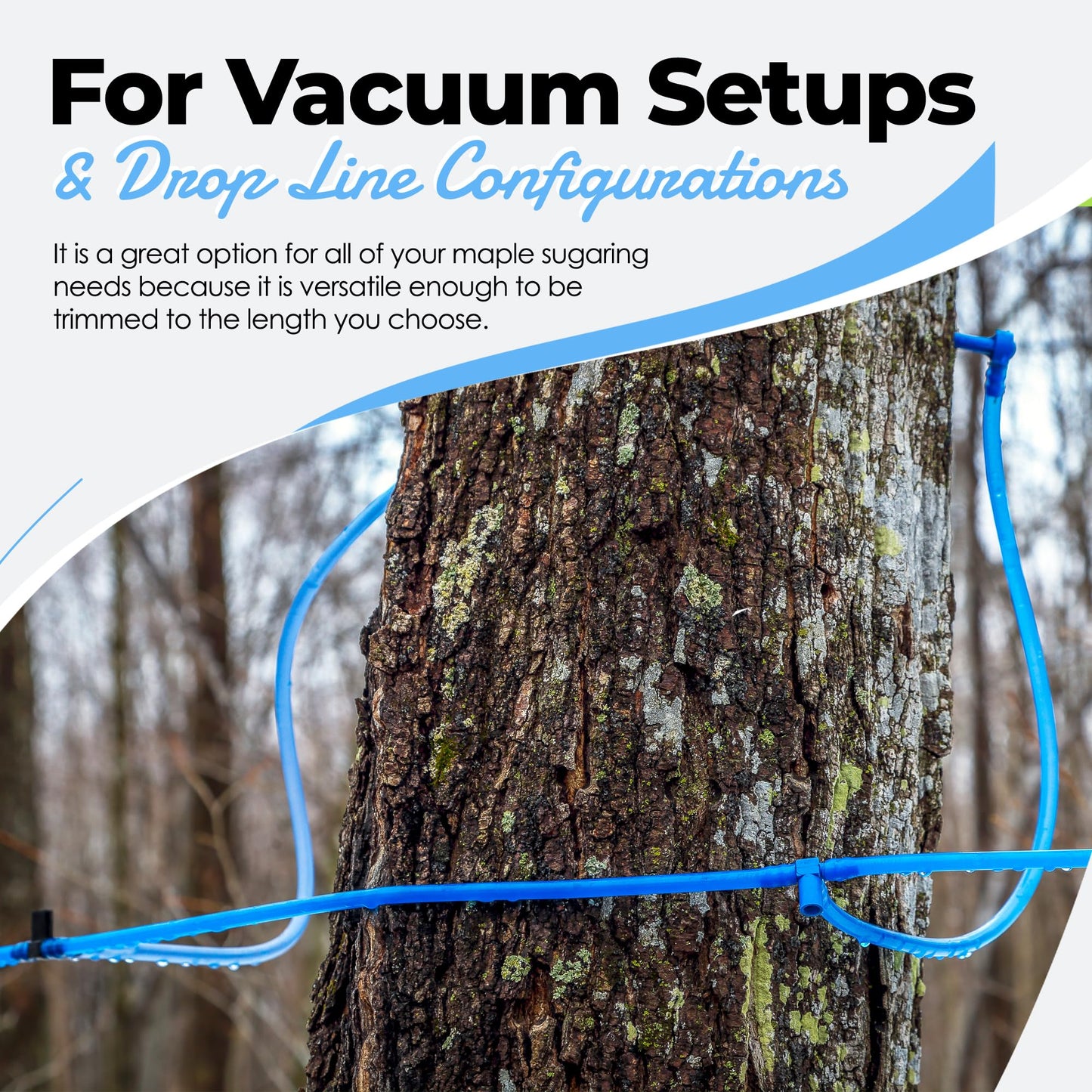 PLASTAIR 5/16” x 500’ Food Grade Hose Semi-Rigid Maple Syrup Tubing or Birch Sap Syrup Tree Tapping - 5/16 Maple Syrup Tubing Rated for use for 15