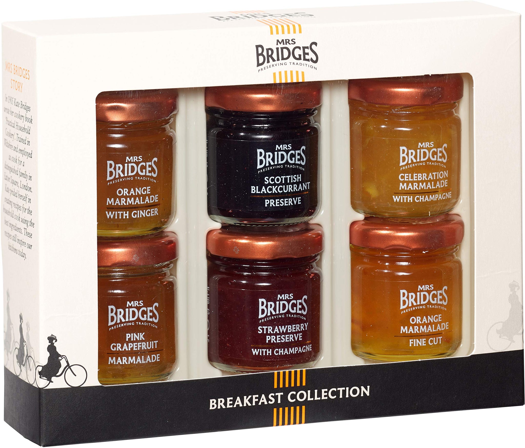 MRS BRIDGES Mini Jar Breakfast Collection, 6 x 1.5 Oz Jars