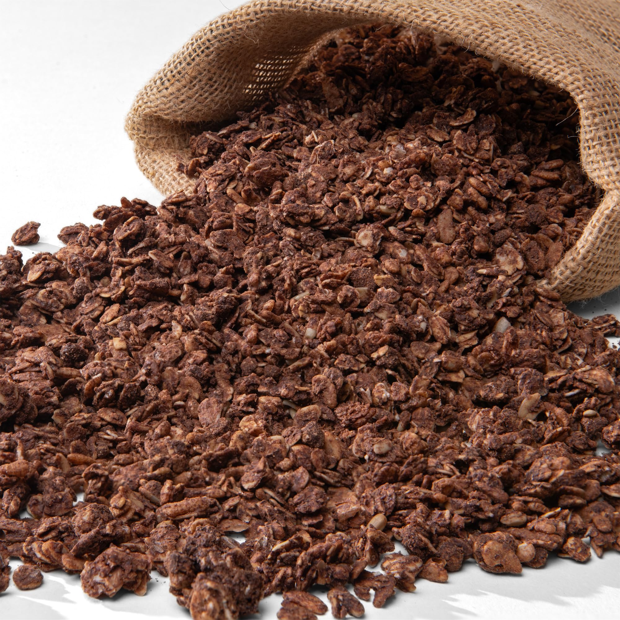 Grandy Organics 10lb Bulk Dark Chocolate Sea Salt Granola - Certified Organic & Gluten Free Granola - 6g Protein - Non GMO & Vegan - Chocolate, Seeds