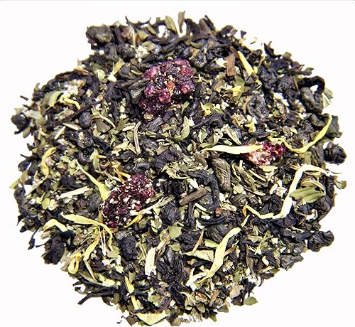 Nelson's Tea - Blackberry Mint - Black Loose Leaf Tea - Black tea, gunpowder tea, peppermint leaf, blackberry leaf, marigold petals, and sage (Sample