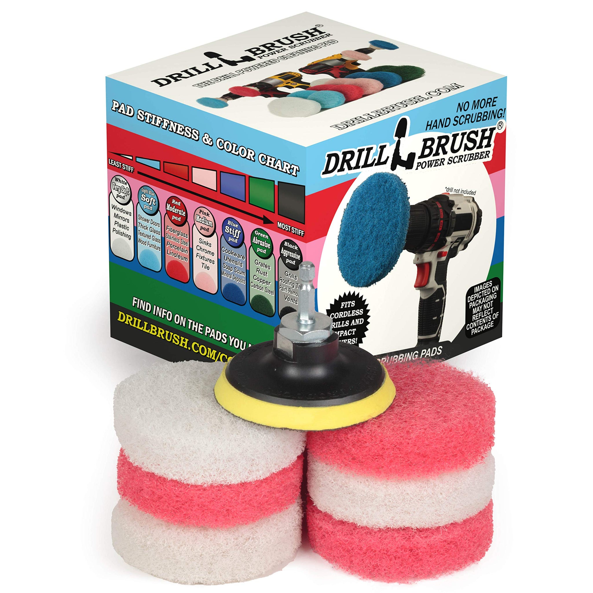 Non Scratch Soap Scum Removal Rotary MINI Scrub Pads 3 inch