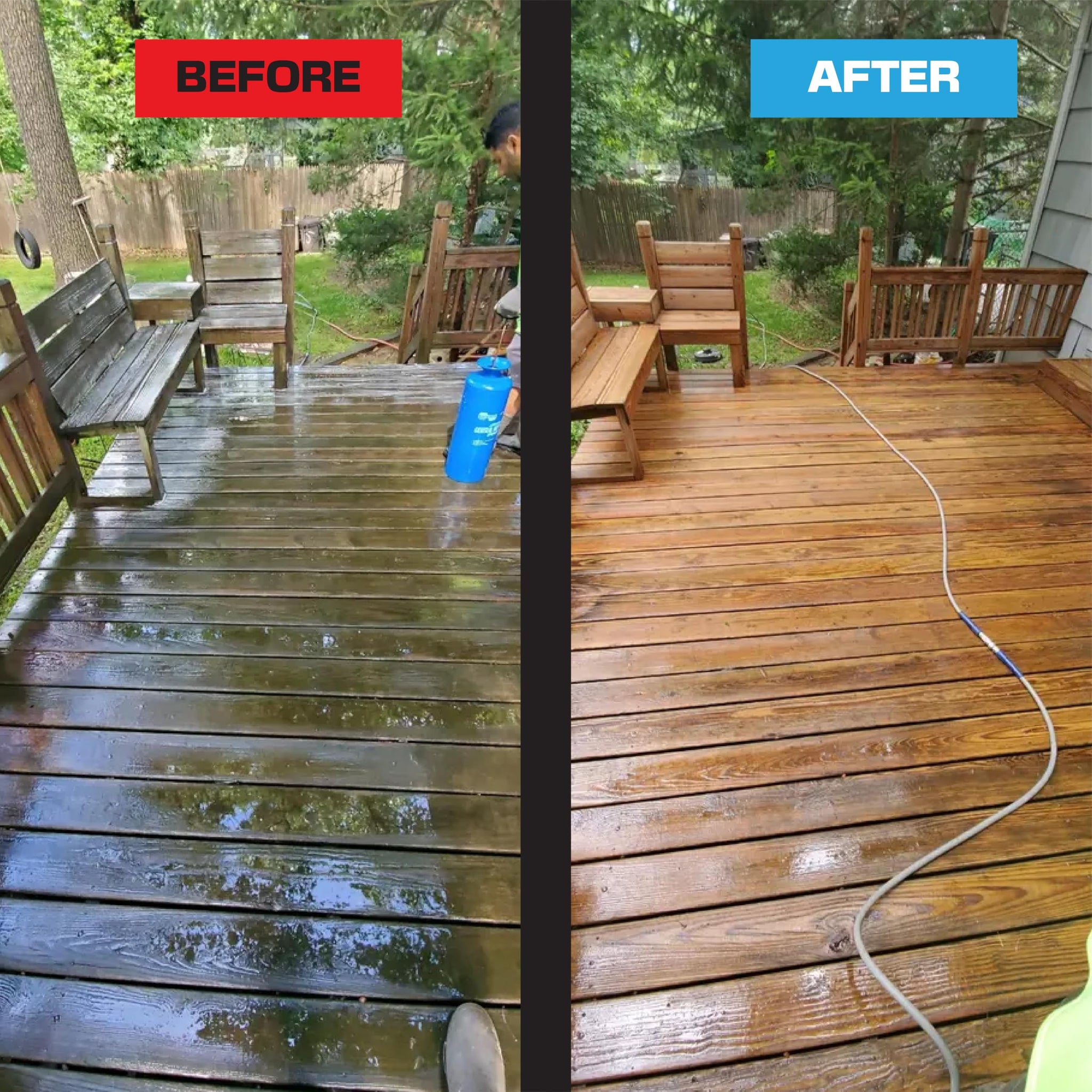 PressureTek F-8 Ox-Brite: Neutralizer and Brightener for Wood, Concrete, Vinyl Siding (4)