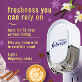 Febreze Plug In Air Freshener, Odor-Fighting Scented Oil Refill, Air Fresheners for Home and Bathroom and Kitchen, Long Lasting for Strong Odors
