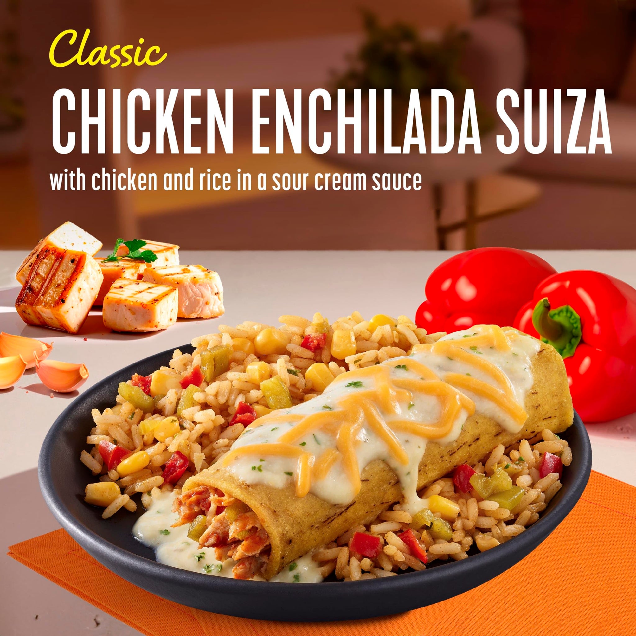 Lean Cuisine Classic Chicken Enchilada Suiza, Frozen Lunch, Frozen Individual Meals 9 oz