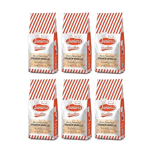 Junior's Most Fabulous Ground Coffee, 12 oz (French Vanilla, 6 bags)
