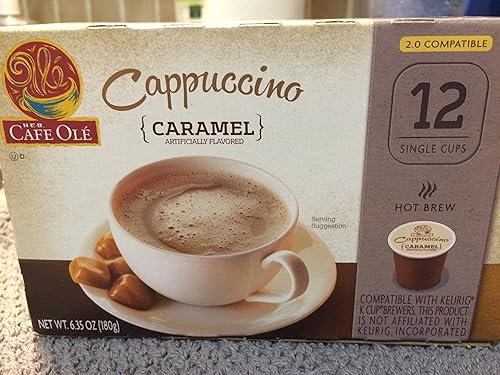 H.E.B. Cafe Ole Cappuccino Caramel Flavored 12 single cups