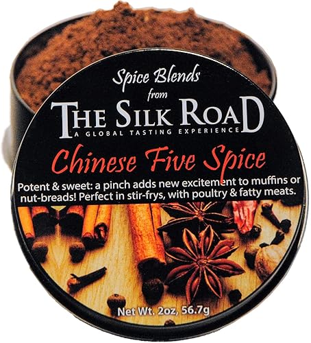 Chinese Five Spice Blend from The Silk Road Restaurant & Market (2oz), No Salt | All Natural Asian Seasoning | Vegan | Gluten Free Ingredients |